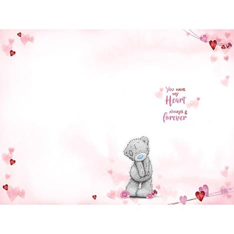 Holding Large Bouquet Me to You Bear Valentine's Day Card Extra Image 1